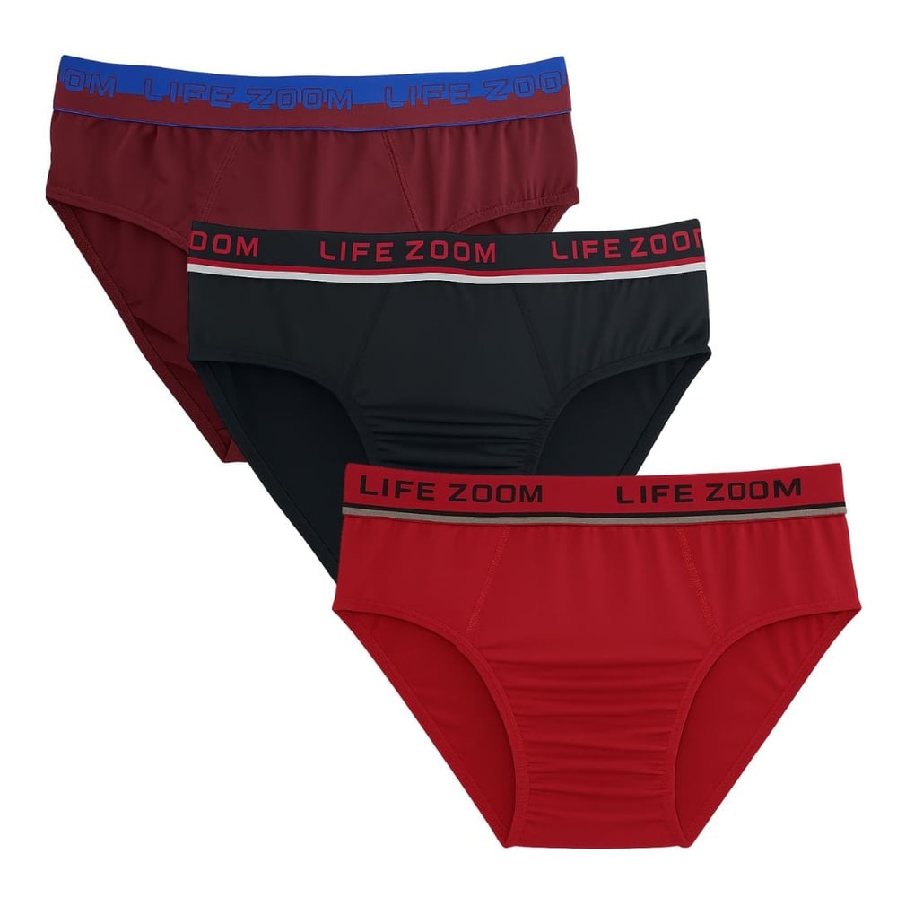 Cueca Adulto Algodão Embutido Cores Sortidas Life Zoom - Imagem 5
