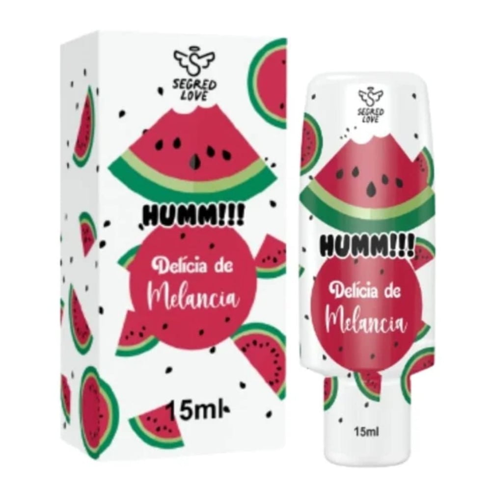 Humm Delícia De Melancia Gel Lubrificante Beijável 15Ml Segred Love