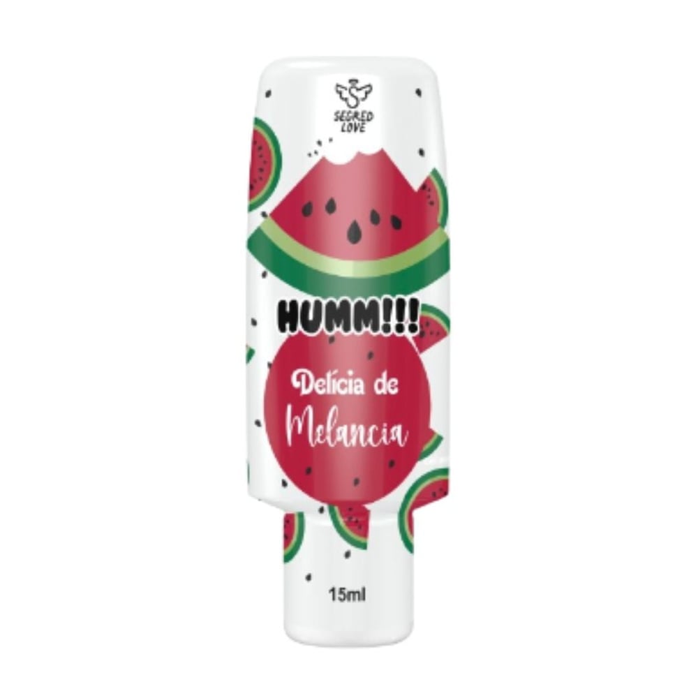 Humm Delícia De Melancia Gel Lubrificante Beijável 15Ml Segred Love - Imagem 2