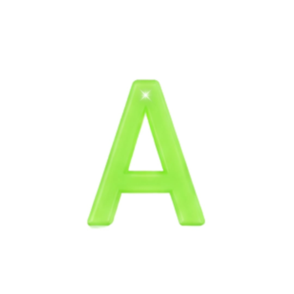 Letras Para Personalizar Fosforecente De Plástico Hard - Imagem 3