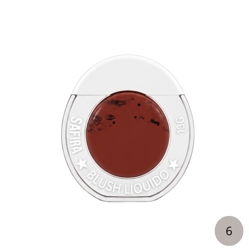 Blush Líquido 13G Safira Comésticos - Imagem 8