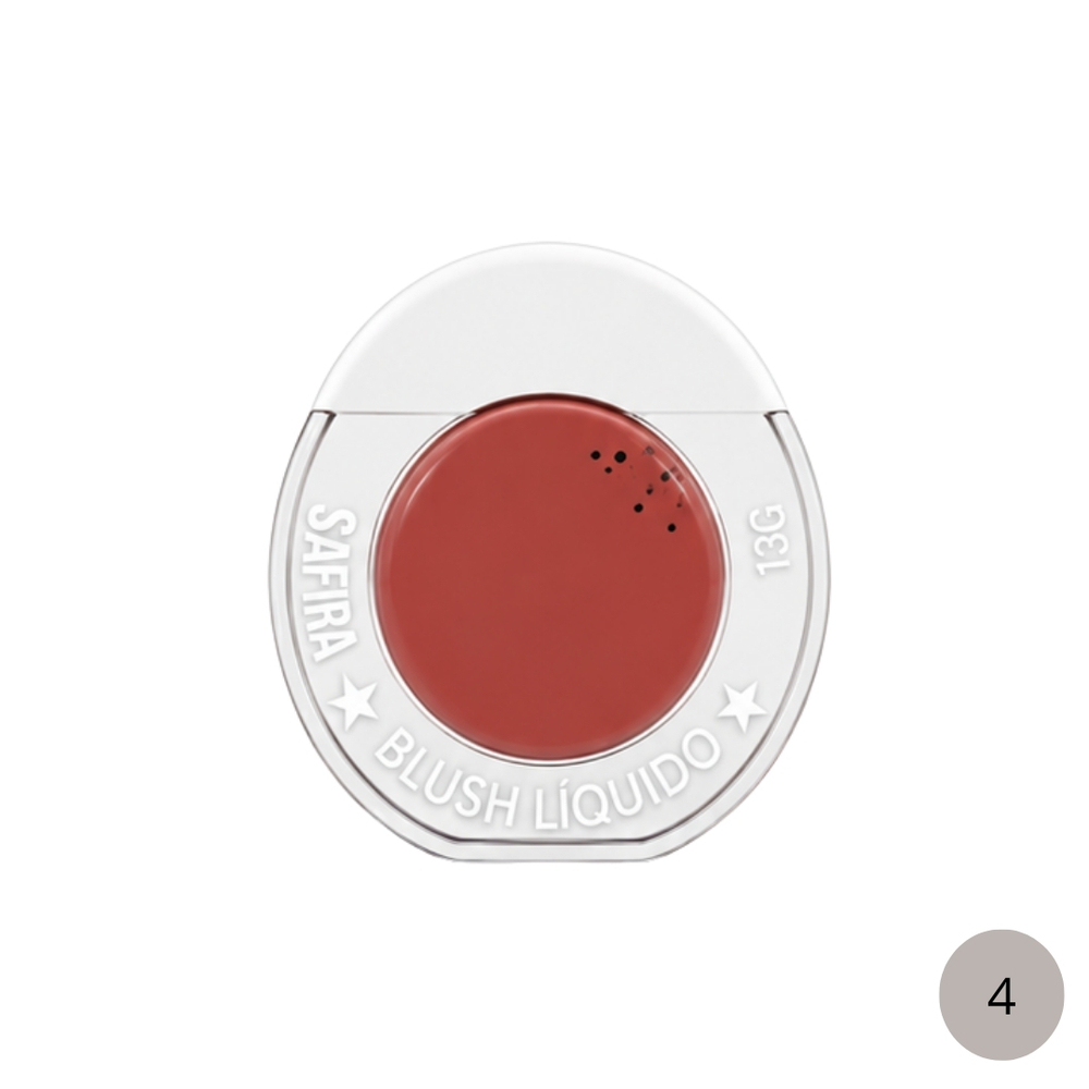 Blush Líquido 13G Safira Comésticos - Imagem 6