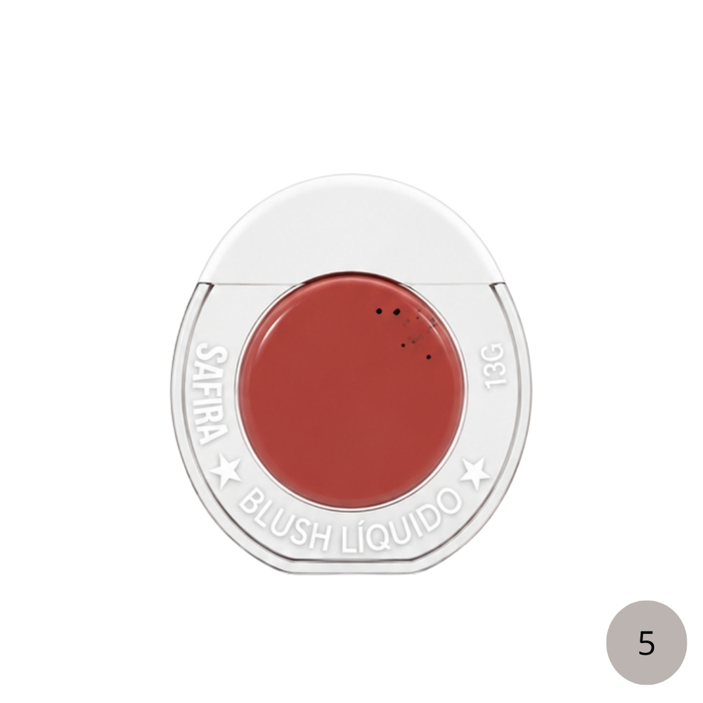 Blush Líquido 13G Safira Comésticos - Imagem 7