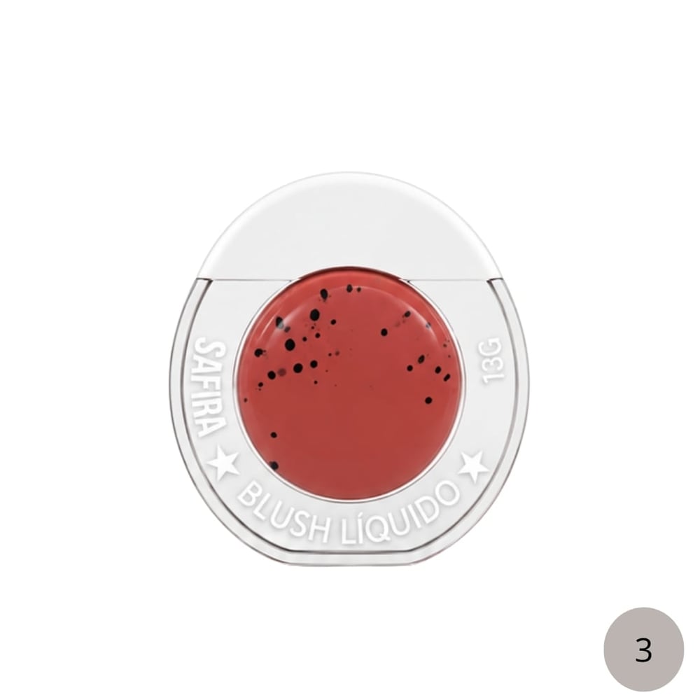 Blush Líquido 13G Safira Comésticos - Imagem 5