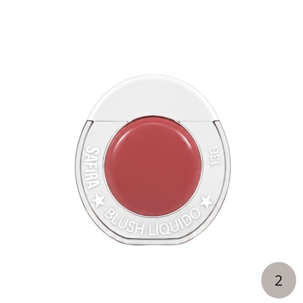 Blush Líquido 13G Safira Comésticos - Imagem 4