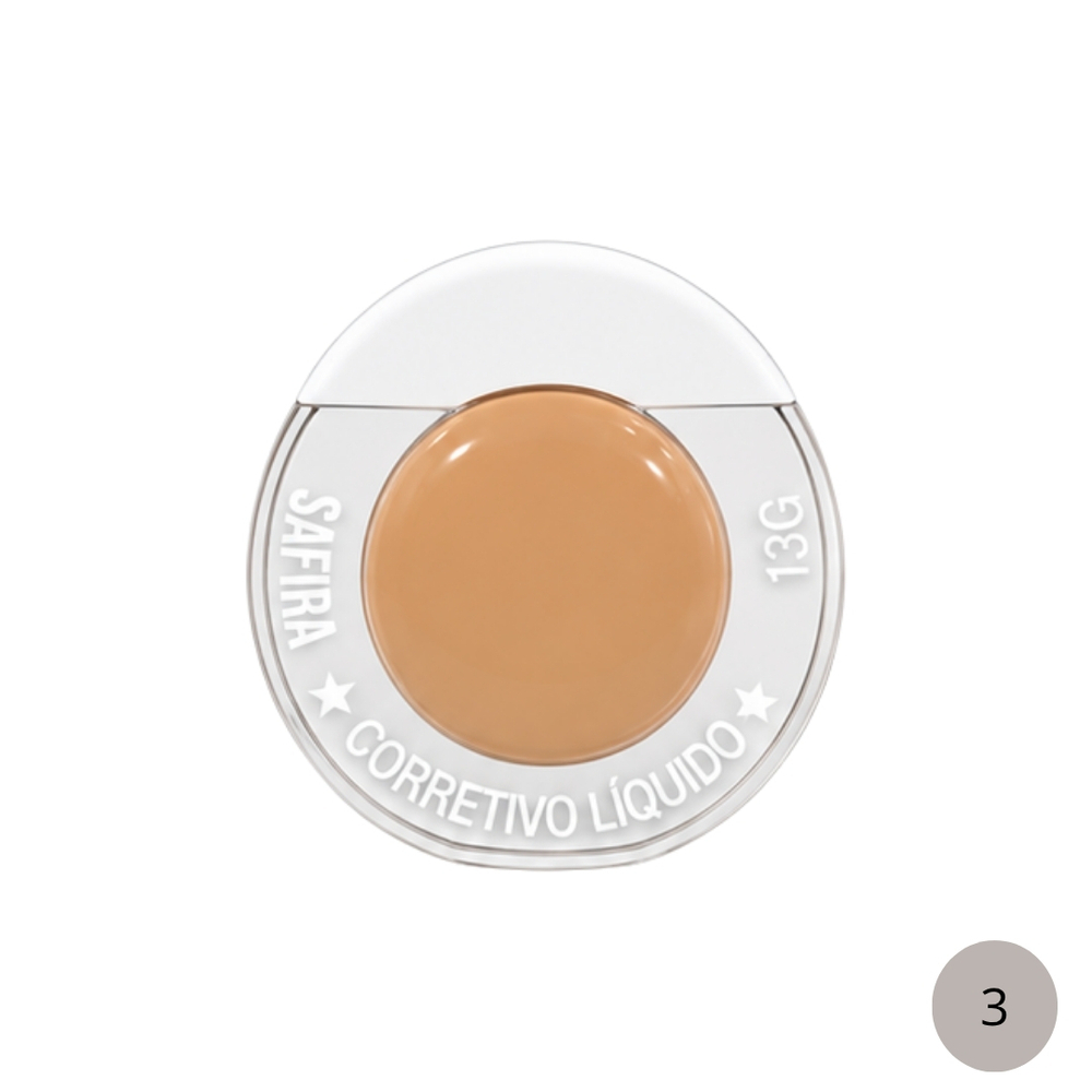 Corretivo Líquido 13G Safira Cosmésticos - Imagem 4