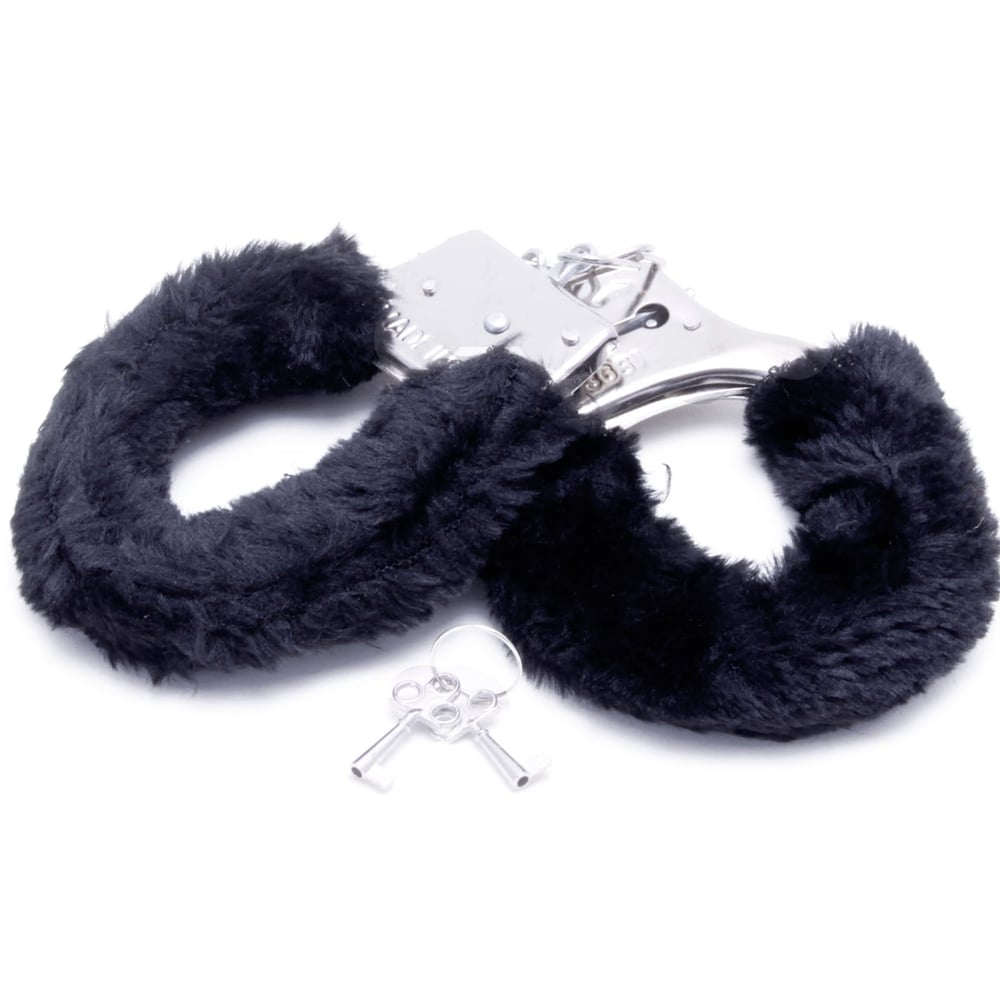 Algema De Metal Em Pelúcia Cuffs - Imagem 3