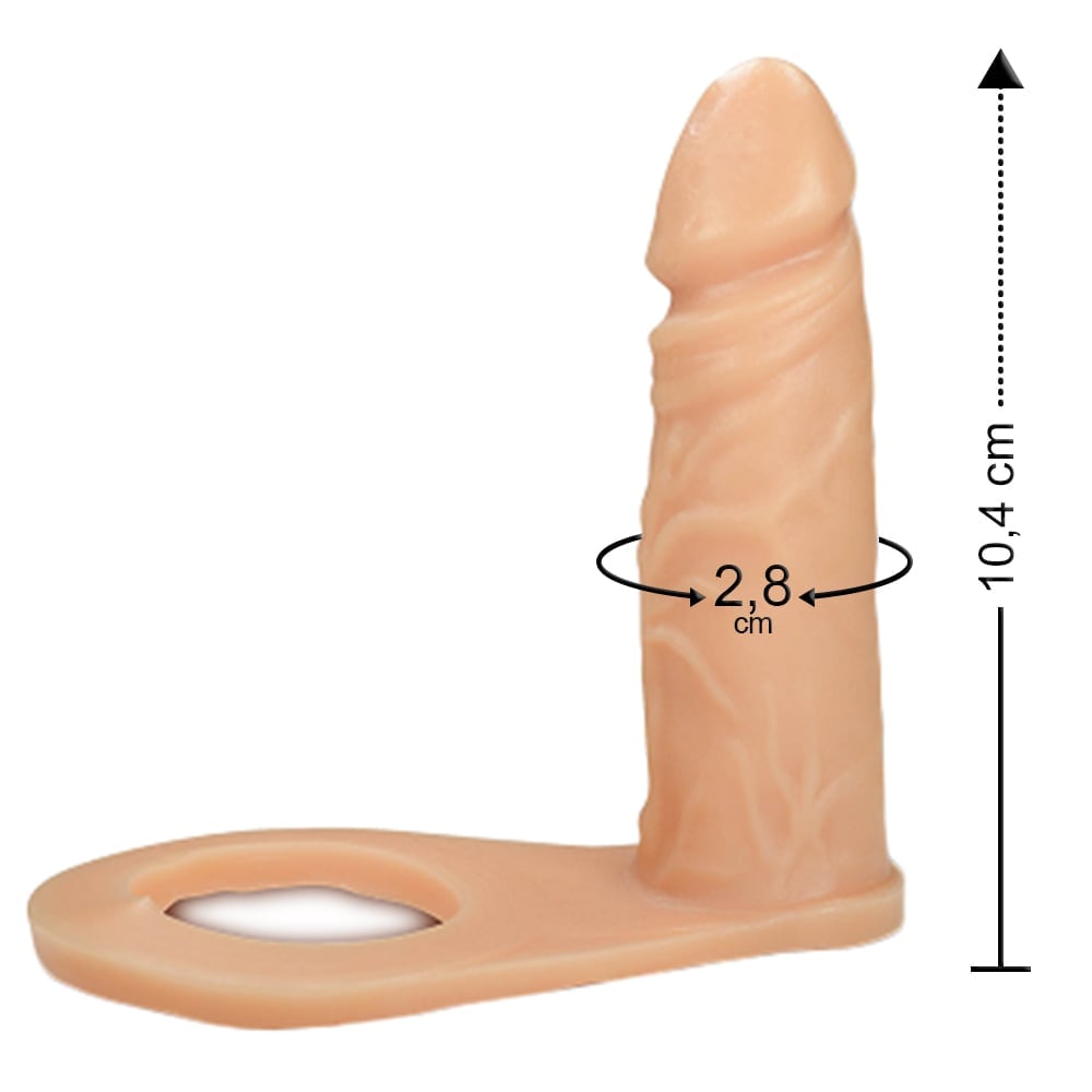 Anel Companheiro 10,4 X 2,8Cm Linha Pura Luxúria Sexy Fantasy - Imagem 2