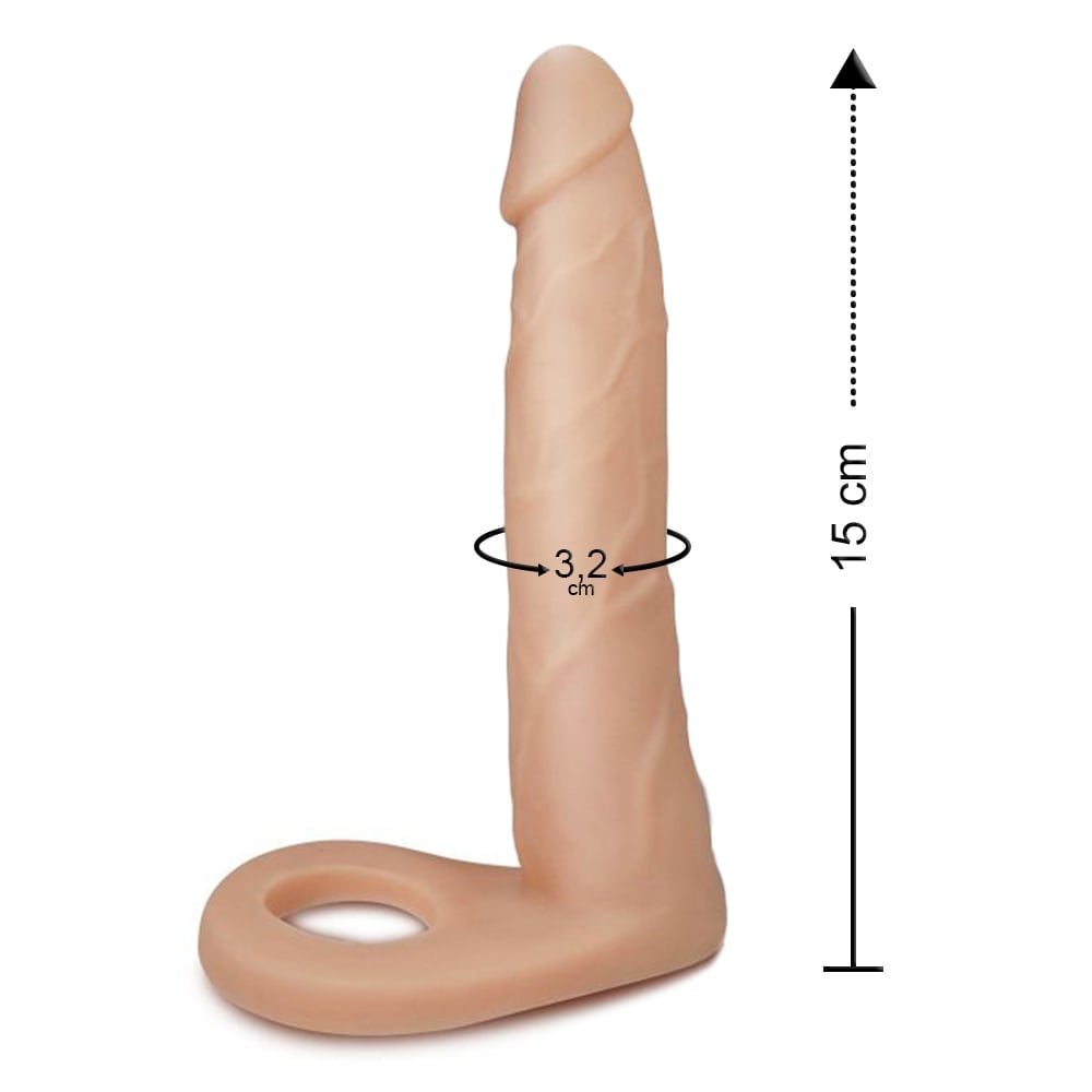 Anel Companheiro 15 X 3,2Cm Linha Pura Luxúria Sexy Fantasy - Imagem 2