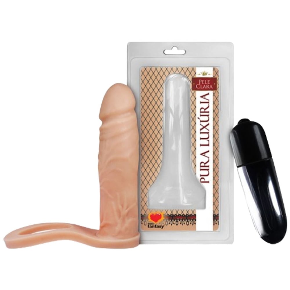 Anel Companheiro Com Cápsula Vibratória 12,4 X 3Cm Linha Pura Luxúria Sexy Fantasy
