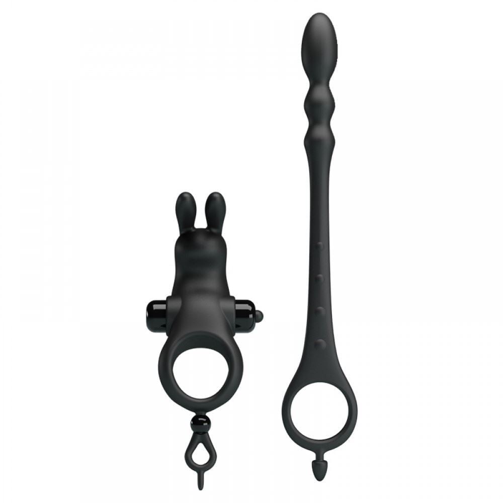 Anel Peniano 12 Vibrações E Plug Anal Estimulador De Próstata Pretty Love - Imagem 4