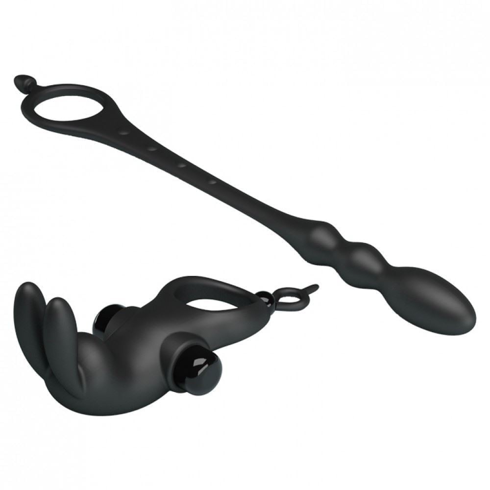 Anel Peniano 12 Vibrações E Plug Anal Estimulador De Próstata Pretty Love - Imagem 7