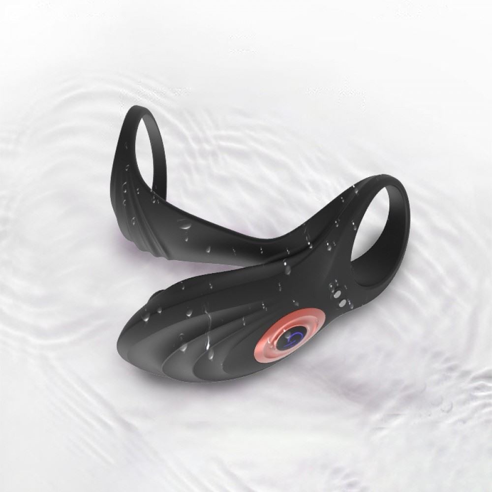 Anel Peniano Com Estimulador De Clitóris 10 Modos De Pulsação Locked Ring Vibe Toys - Imagem 2