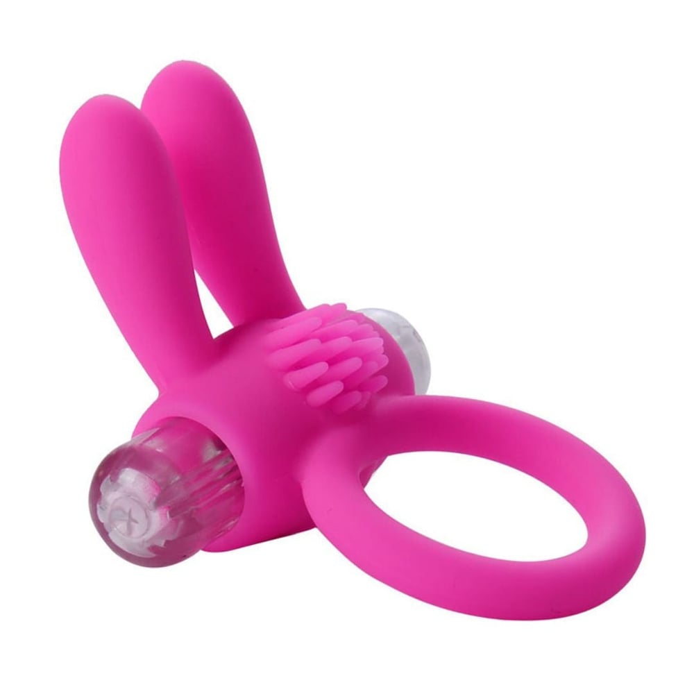 Anel Peniano Rabbit Com Cerdas Massageadoras E Vibração Vibe Toys - Imagem 2