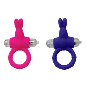 Anel Peniano Rabbit Em Silicone Flexível Com Vibração Vibe Toys