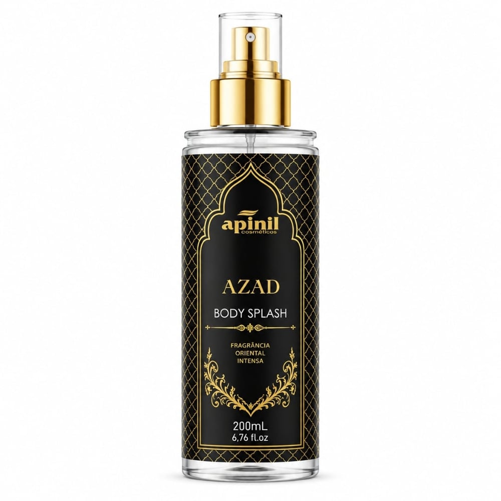 Azad Body Splash Masculino 200Ml Apinil Cosméticos