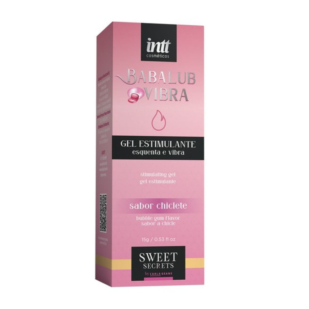 Babalub Gel Estimulante Esquenta E Vibra Linha Sweet Secrets By Carla Geane 15G Intt - Imagem 3