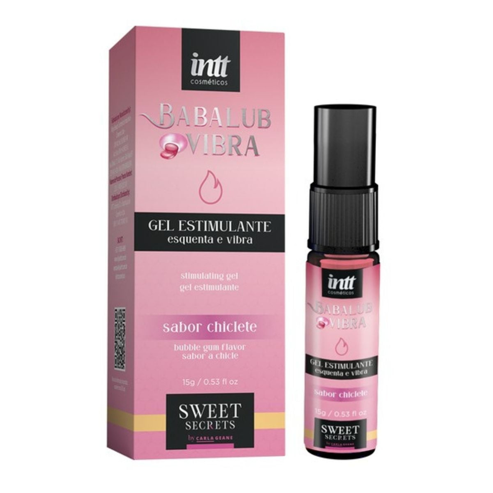 Babalub Gel Estimulante Esquenta E Vibra Linha Sweet Secrets By Carla Geane 15G Intt