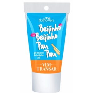 Beijinho Beijinho Pau Pau Gel Beijável 25G Vem Transar Hot Flowers