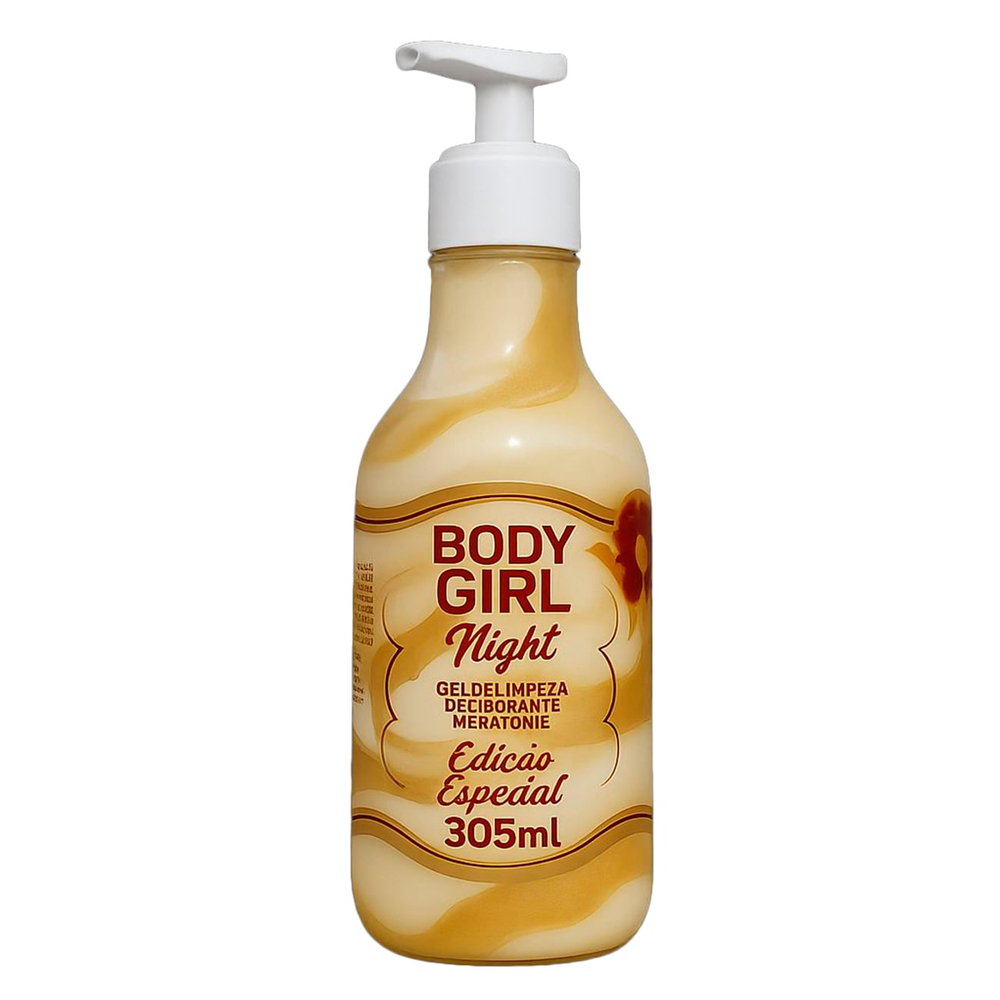 Body Girl Night Gel Hidratante Para Virilha E Bumbum Ediçãocarnaval 305Ml Garji
