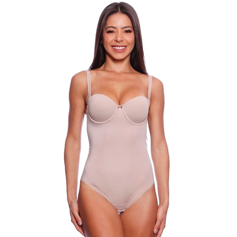 Body Modelador Control Com Bojo Tqc Vi Lingerie - Imagem 3