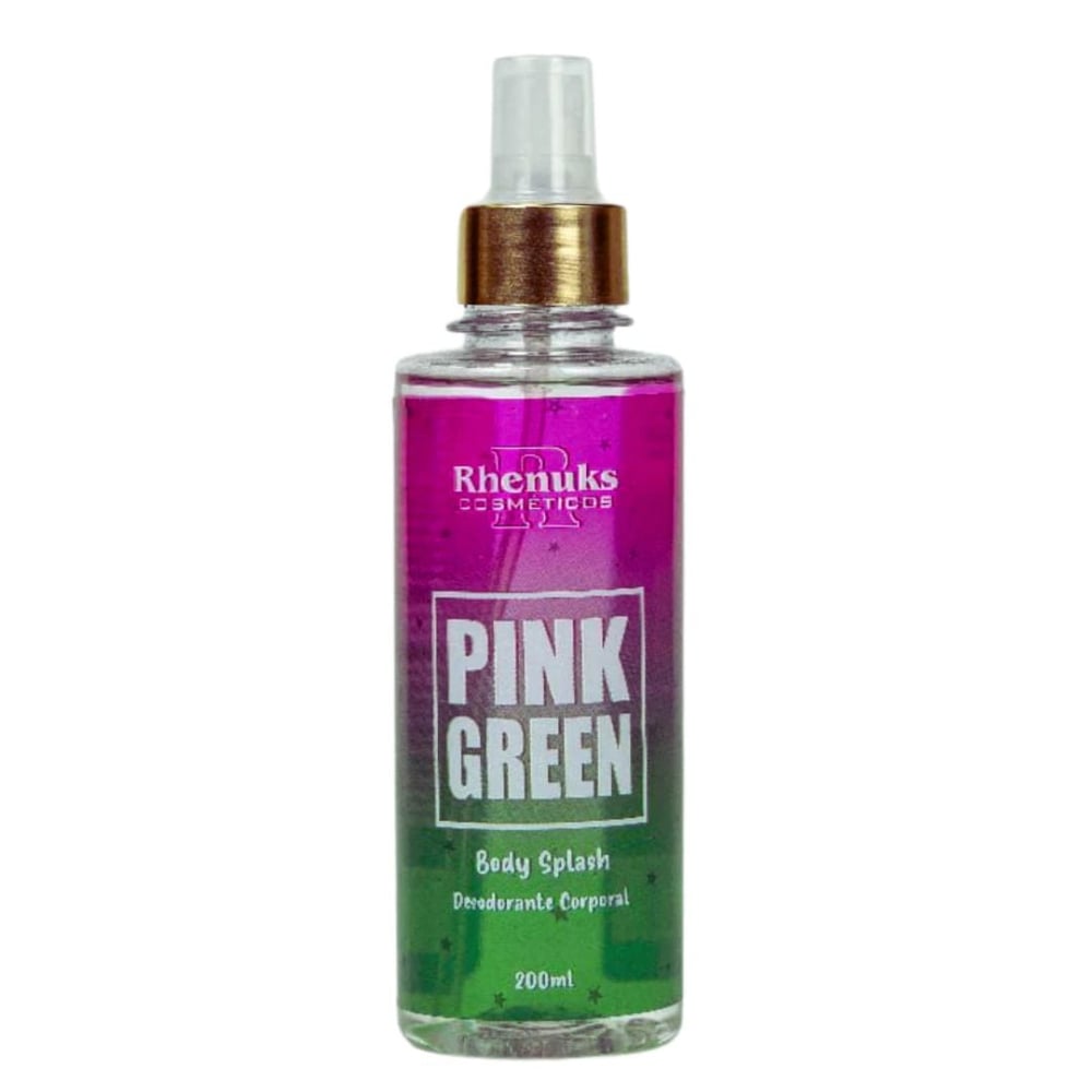 Body Splash Pink Green Desodorante Corporal 200Ml Rhenuks