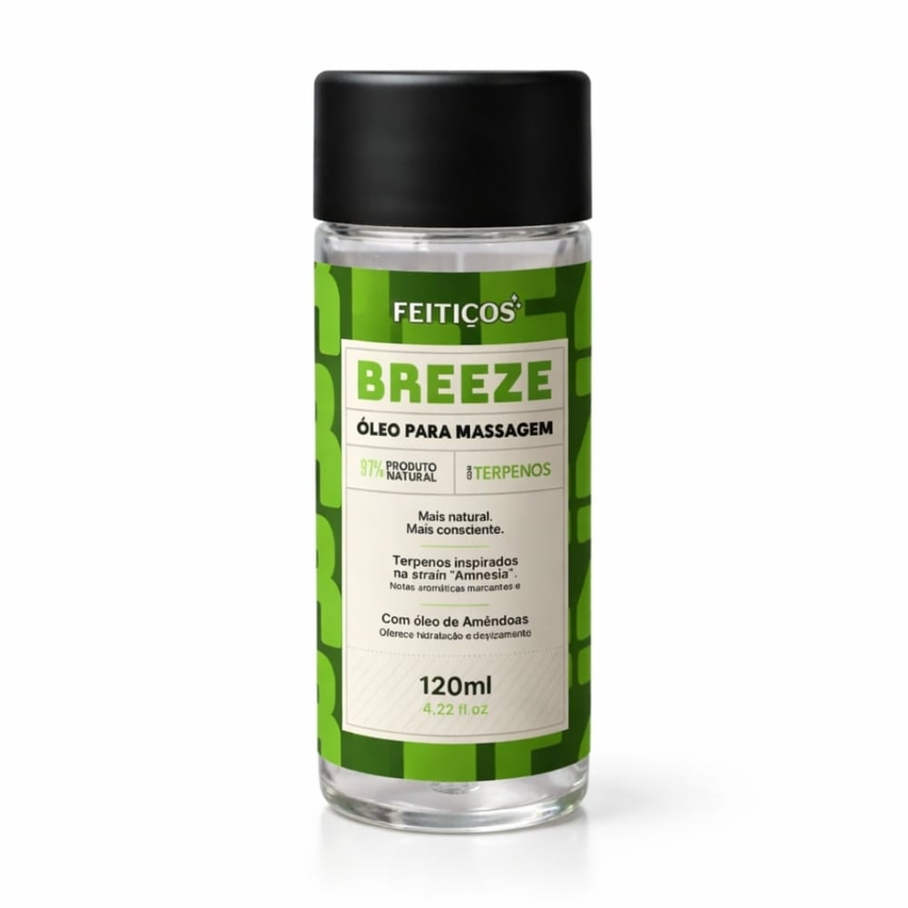 Breeze Óleo Beijável Para Massagem 120Ml Feitiços