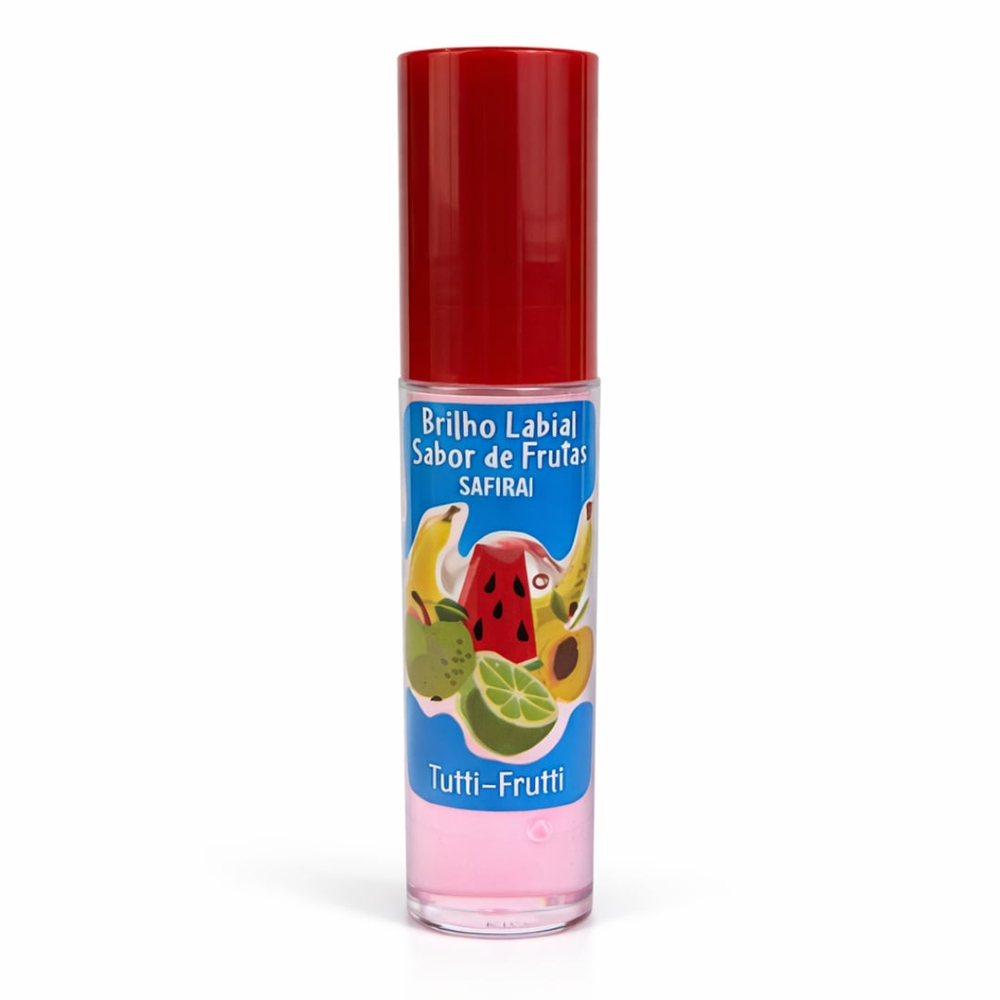 Brilho Labial Roll-On Sabor De Frutas 5Ml Safira Cosméticos - Imagem 4