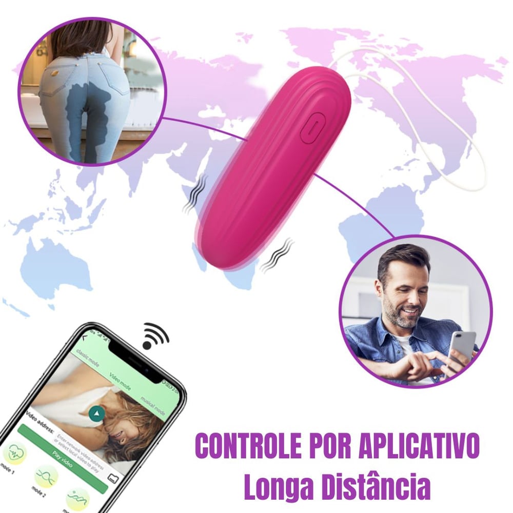 Bullet 9 Vibrações Controle Via Aplicativo De Longa Distância Vibe Toys - Imagem 5
