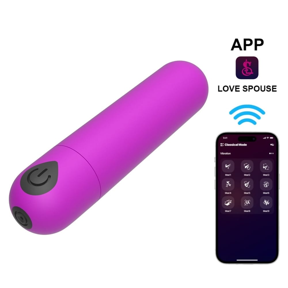 Bullet Wireless Com 10 Modos De Vibração Via App Vibe Toys - Imagem 2