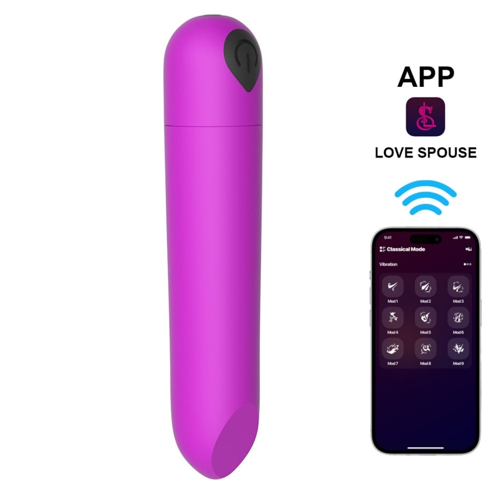 Bullet Wireless Com 10 Vibrações Via App Vibe Toys - Imagem 2