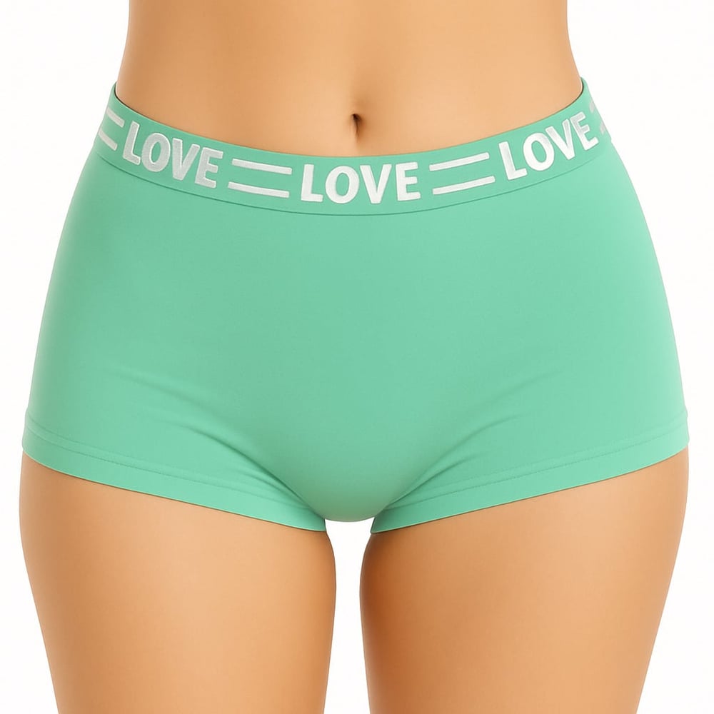 Calcinha Boxer Feminina Drika Com Elástico Personalizado Patitex - Imagem 2