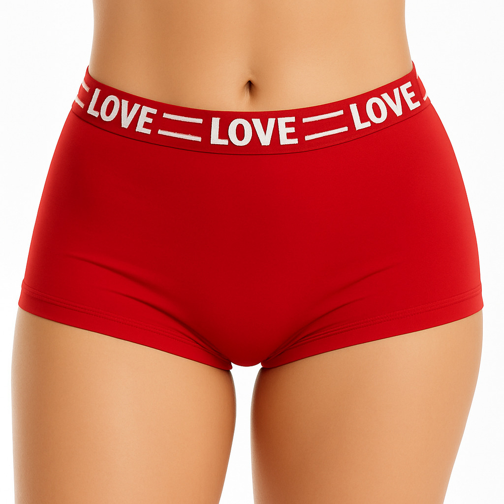 Calcinha Boxer Feminina Drika Com Elástico Personalizado Patitex - Imagem 3