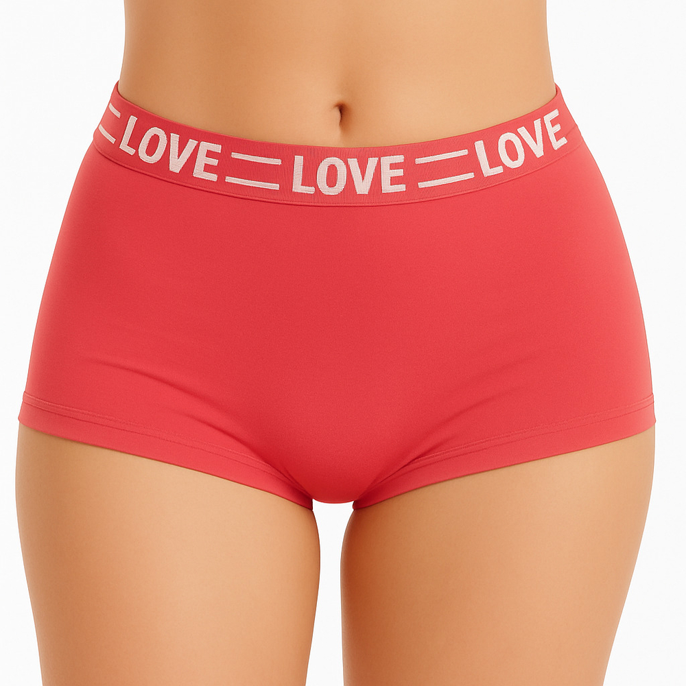 Calcinha Boxer Feminina Drika Com Elástico Personalizado Patitex - Imagem 4