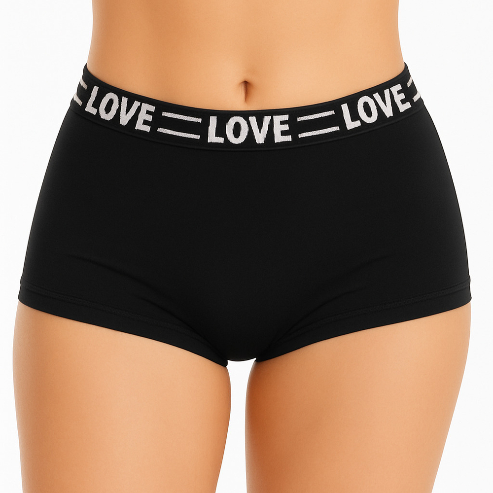 Calcinha Boxer Feminina Drika Com Elástico Personalizado Patitex - Imagem 6