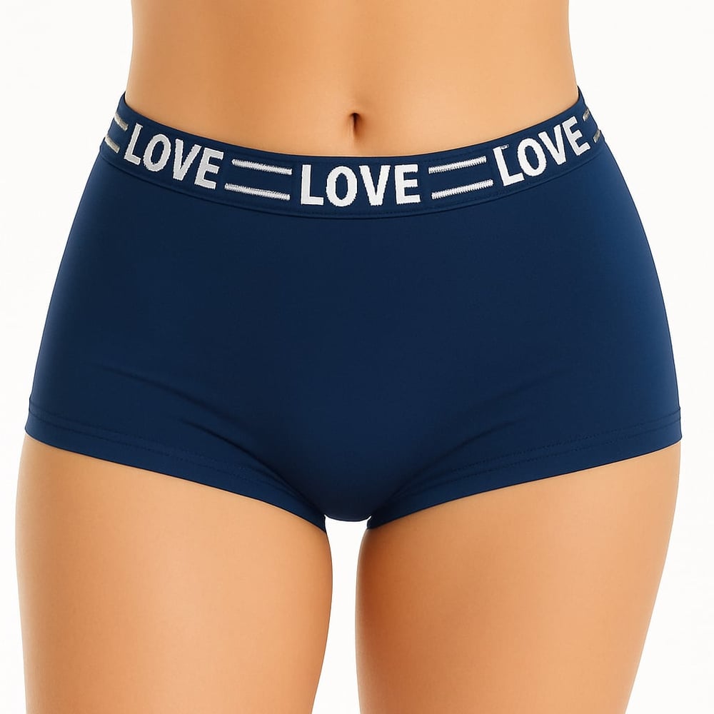 Calcinha Boxer Feminina Drika Com Elástico Personalizado Patitex - Imagem 7