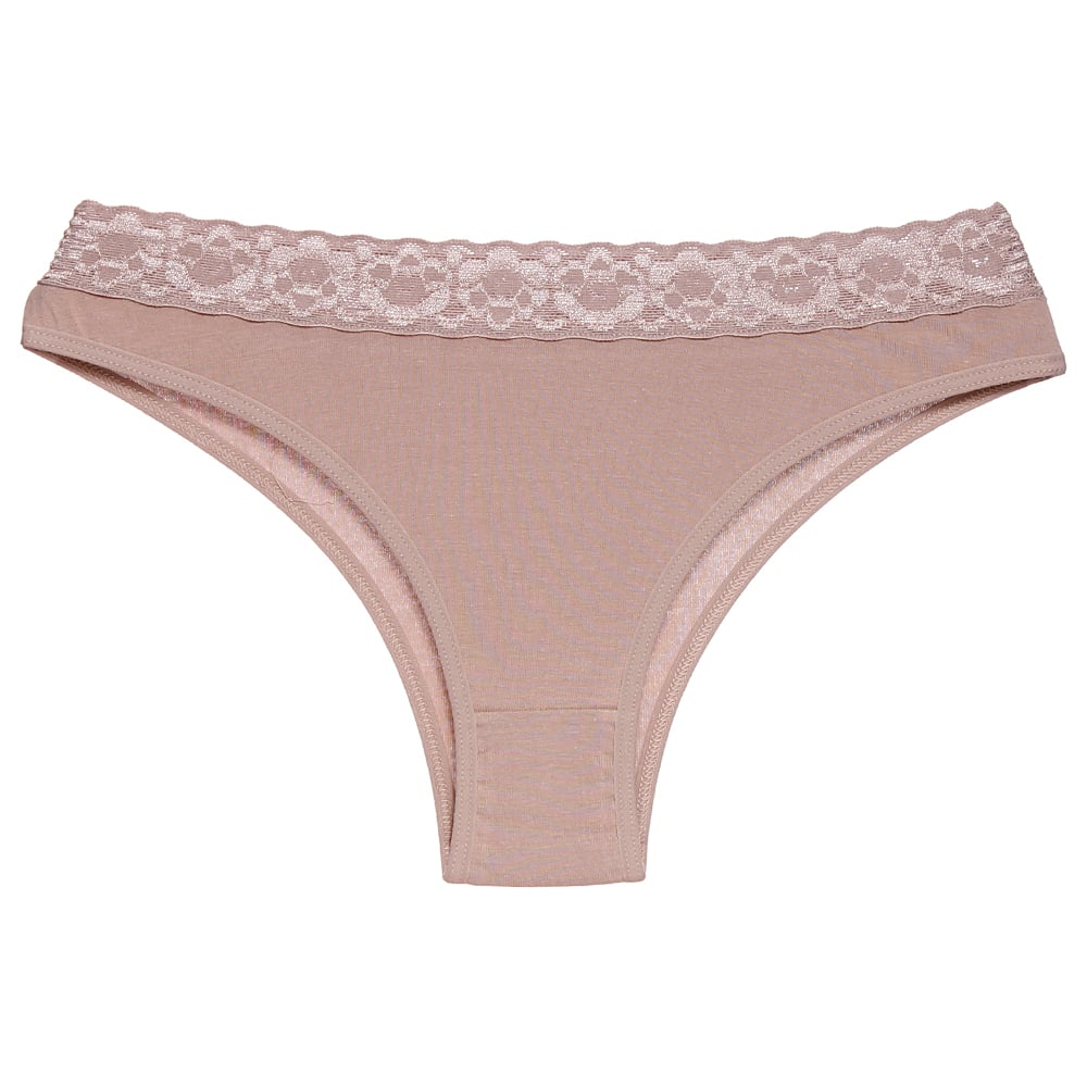 Calcinha De Cotton Com Renda Cintura Dolcii - Imagem 7