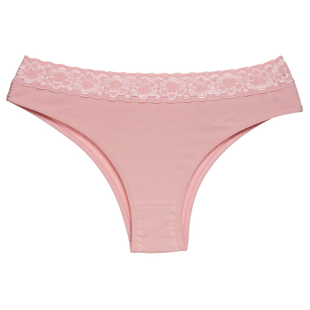 Calcinha De Cotton Com Renda Cintura Dolcii - Imagem 9