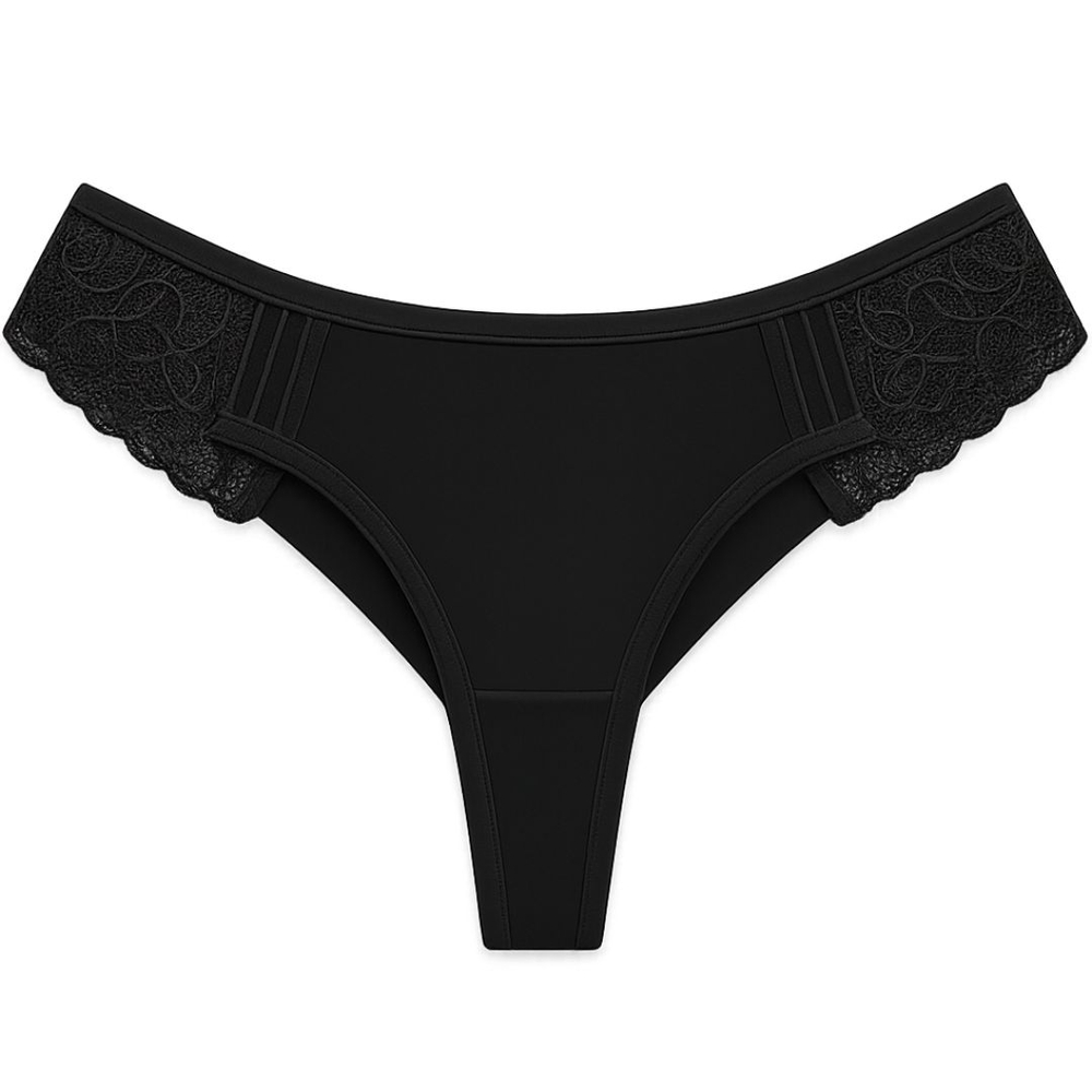 Calcinha Estilo Tanga Camélia Fio Duplo Microfibra Patitex - Imagem 4