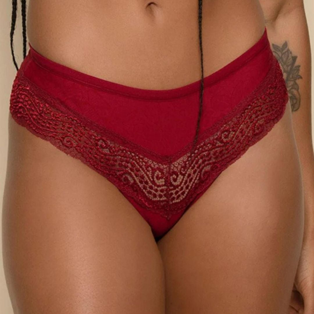 Calcinha Fio Dental Duplo Curves Renda Nayane - Imagem 2