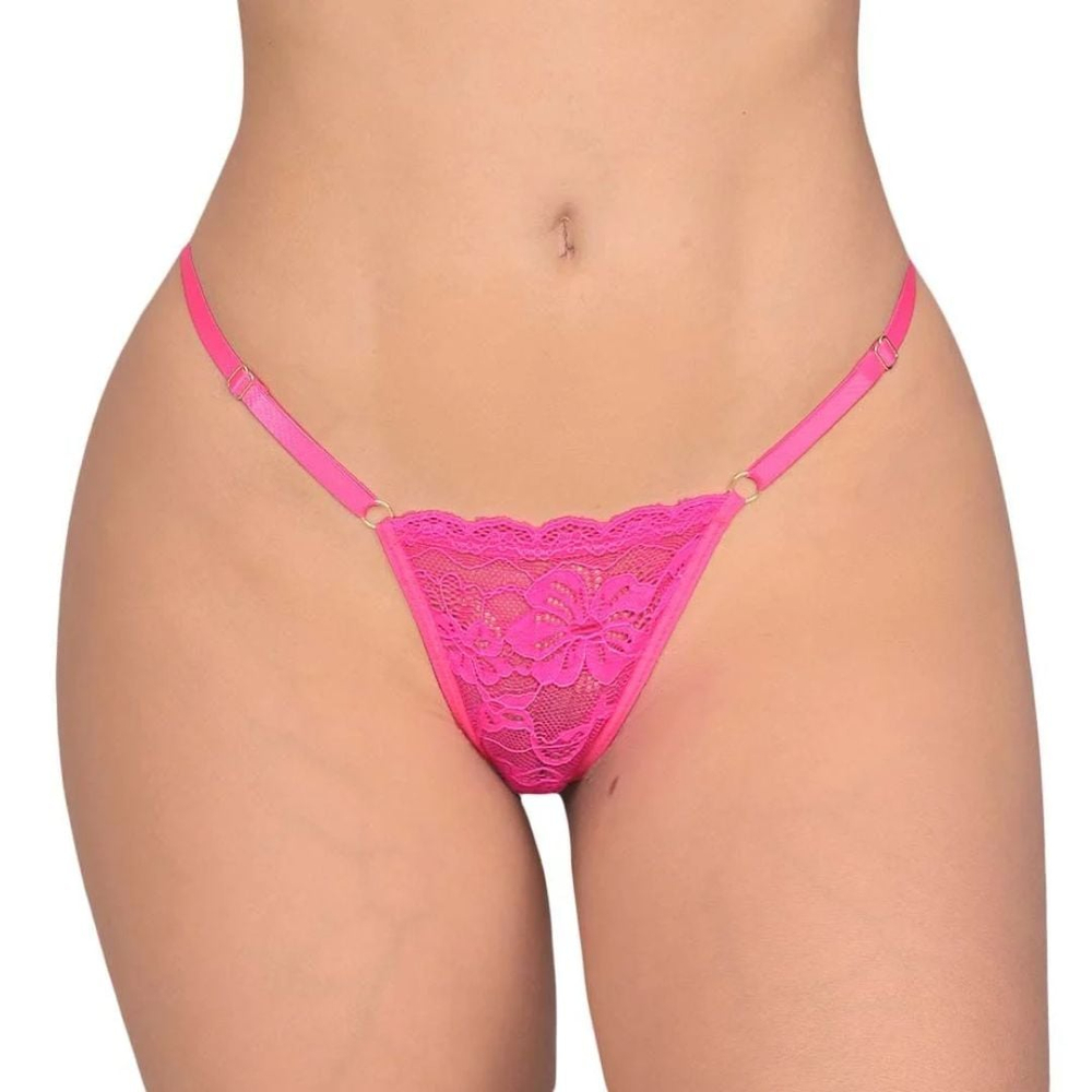 Calcinha Fio Dental Strass Jóia Formato De Borboleta Tallyta - Imagem 4