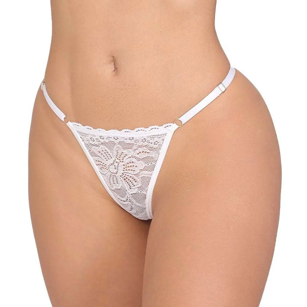 Calcinha Fio Dental Strass Jóia Formato De Borboleta Tallyta - Imagem 8