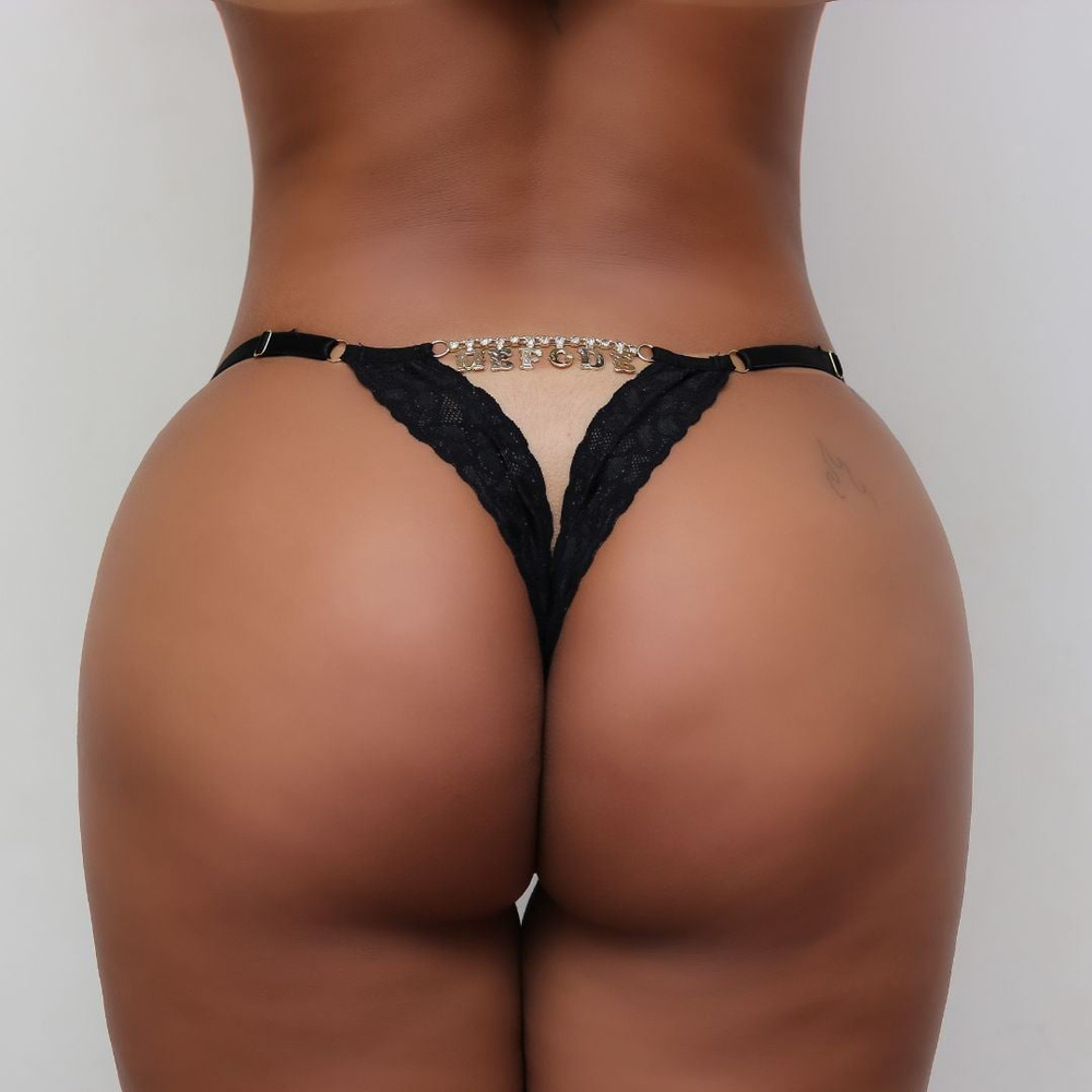 Calcinha Gislaine Strass Me Fode Tallyta Moda Apimentada - Imagem 2