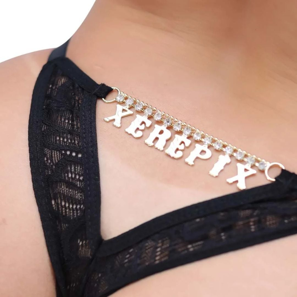 Calcinha Gislaine Strass Xerepix Tallyta Moda Apimentada - Imagem 4