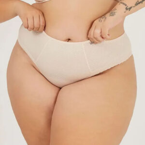 Calcinha Plus Size Tanga Alta Laterais Renda Nayane