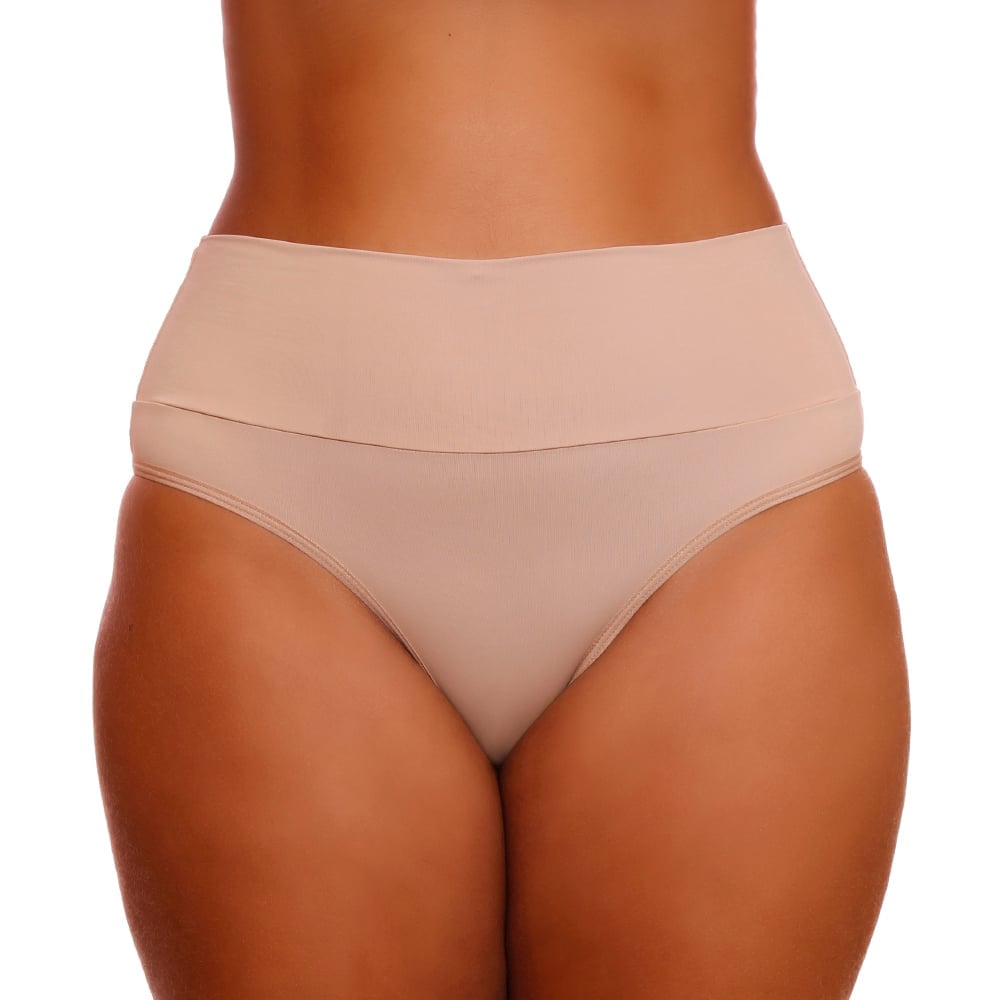 Calcinha Rubi Plus Size Em Microfibra Com Cintura Dupla Concept - Imagem 2