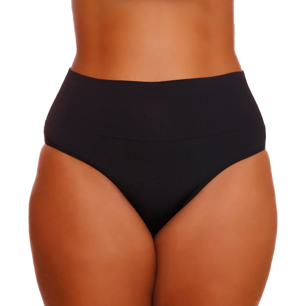 Calcinha Rubi Plus Size Em Microfibra Com Cintura Dupla Concept - Imagem 3