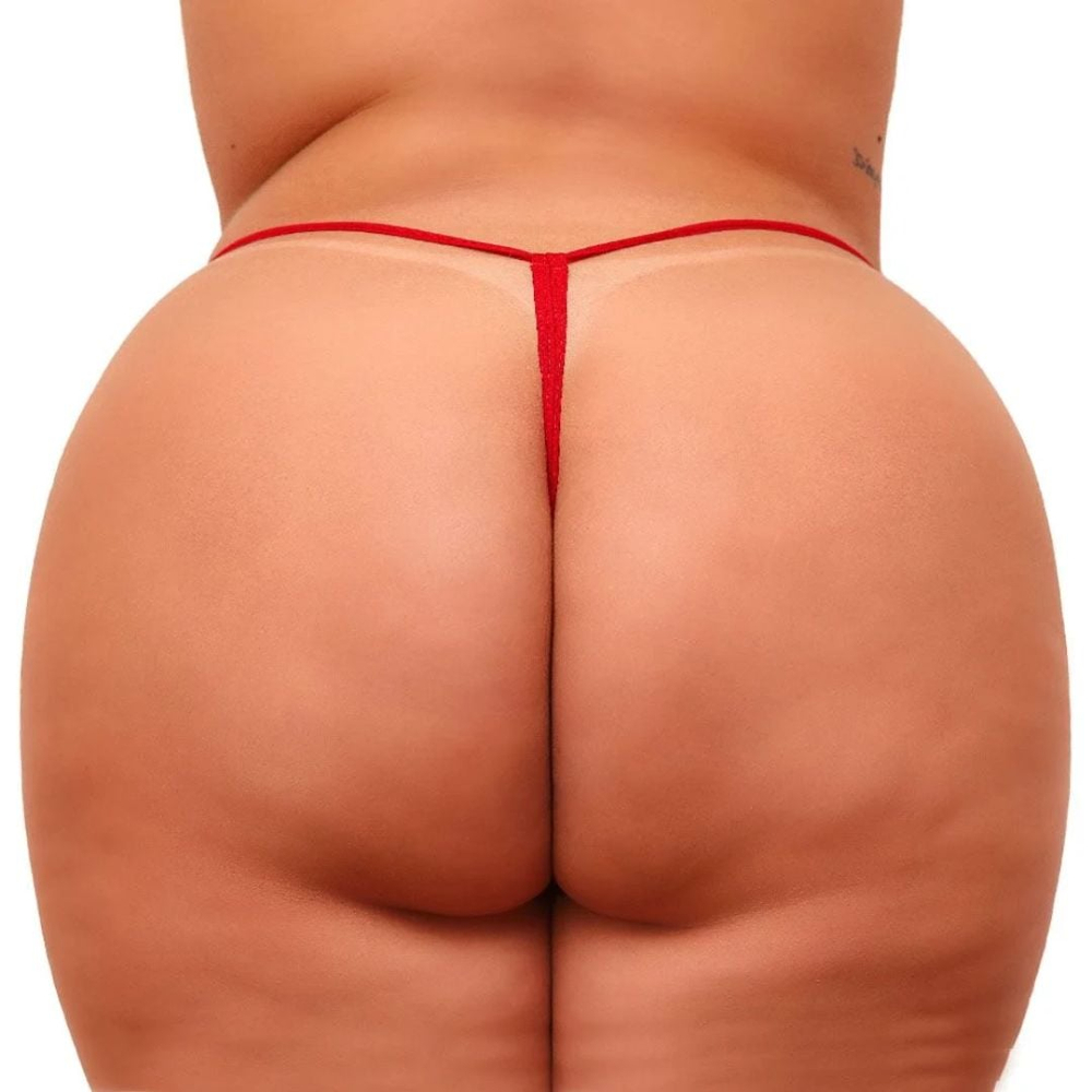 Calcinha Secretária Plus Size Em Renda Tallyta Moda Apimentada - Imagem 2
