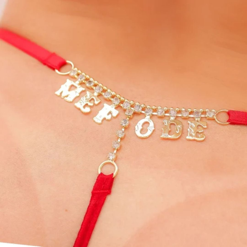 Calcinha Tailandesa Com Strass Me Fode Tallyta Moda Apimentada - Imagem 6