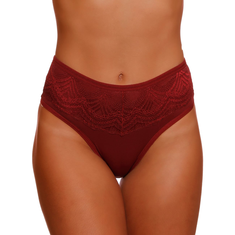 Calcinha Ultrafirmadora Cintura Alta Com Renda Nayane - Imagem 7